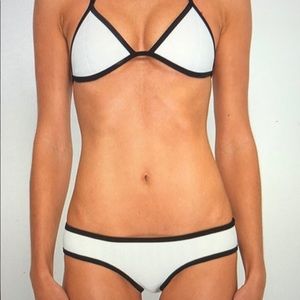 Triangl White Bikini Set